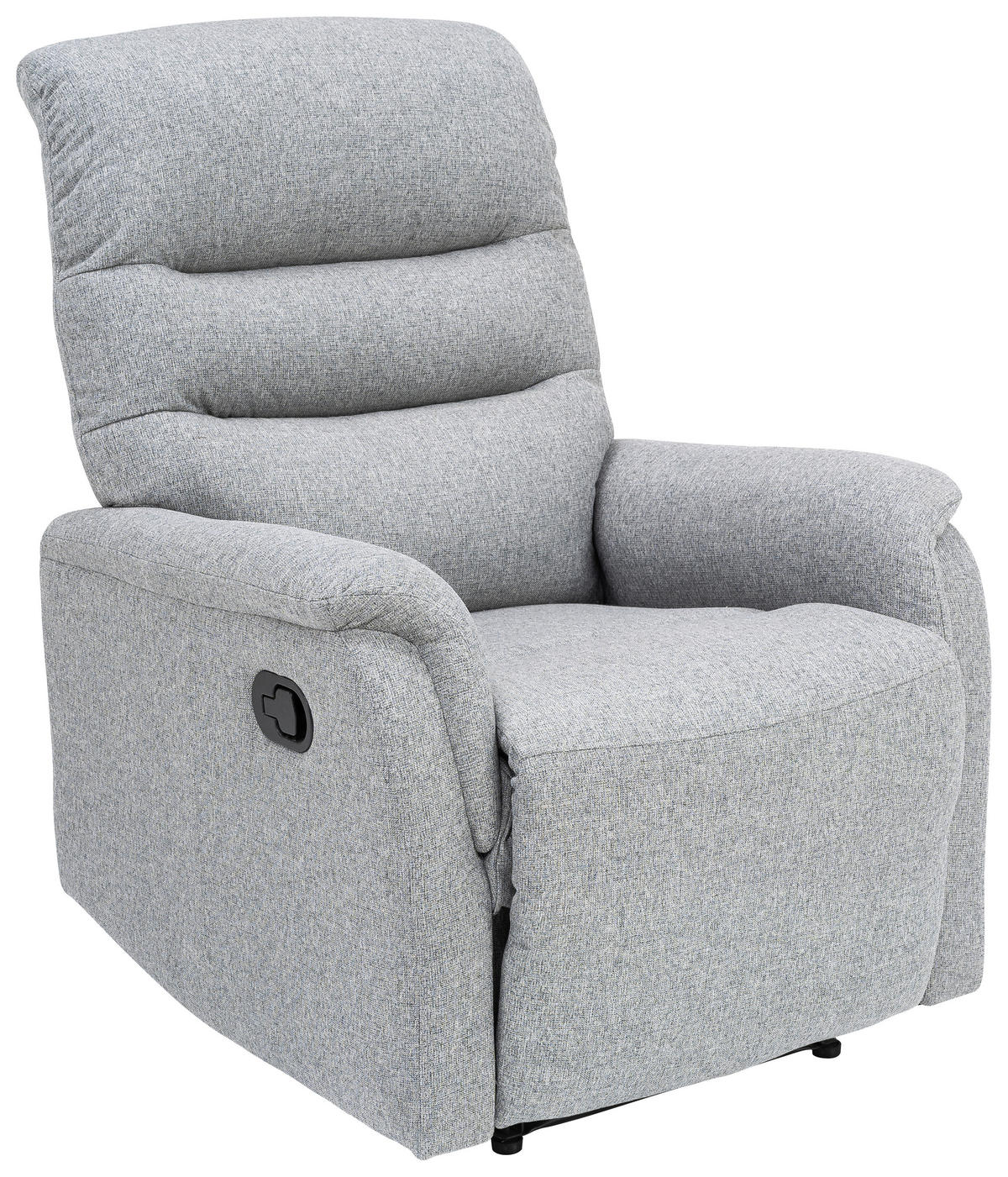 TV-FOTEL - fekete/szürke, Konventionell, textil/fém (78,5/105-84/91-162,5cm) - P & B