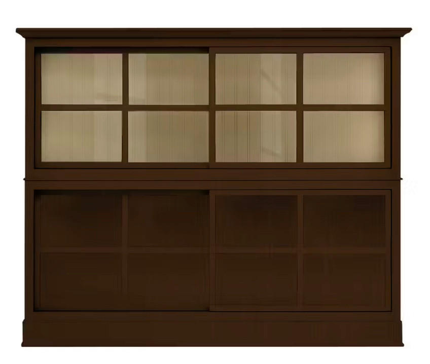 SIDEBOARD UrbanClass in 190,5/149/49 cm - Nussbaumfarben/Creme, LIFESTYLE, Glas/Holz (190,5/149/49cm) - Livetastic