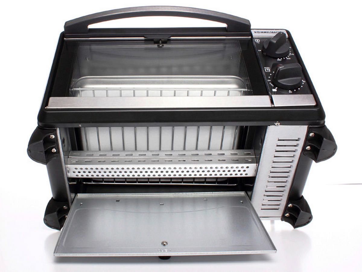 MINIBACKOFEN  - Schwarzchrom, Basics, Metall (39/23/27.5cm) - Rommelsbacher