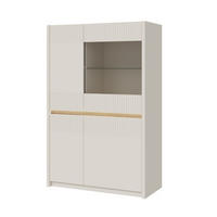 VYSOKÁ KOMODA, barvy dubu, pískové barvy, 95,3/146,7/41,5 cm - barvy dubu/pískové barvy, Design, kompozitní dřevo/plast (95,3/146,7/41,5cm) - Hom`in