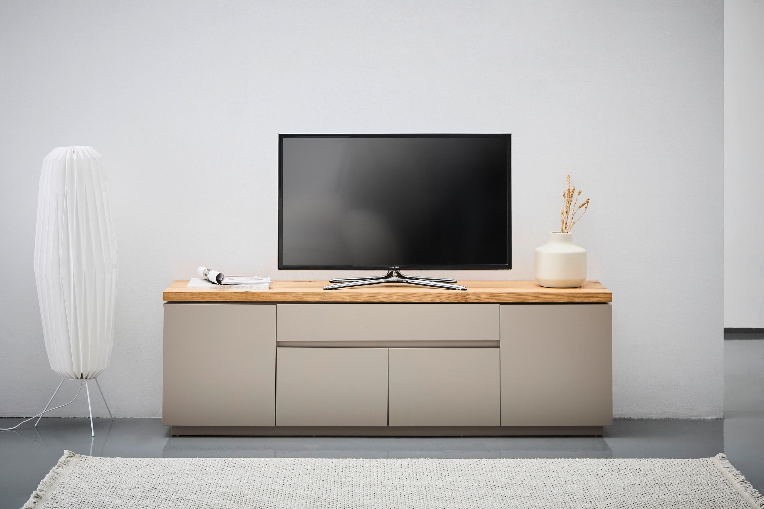 LOWBOARD 173/56/40 cm  - Eichefarben/Grau, Design, Holzwerkstoff (173/56/40cm) - MID.YOU