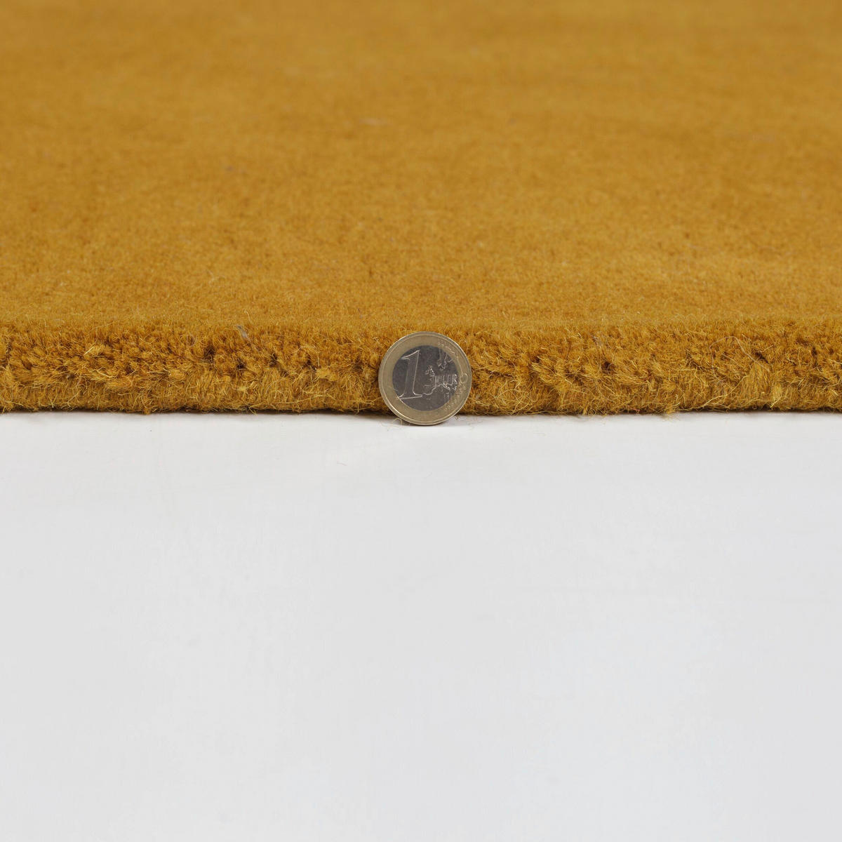 WOLLTEPPICH 230/60 cm Gelb, Naturfarben  - Gelb/Naturfarben, Basics, Textil (230/60cm) - Xora