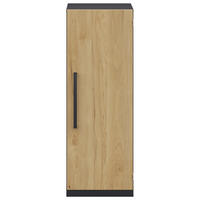 KOMMODE  in 40/112,5/41,9 cm  - Weiß/Hickory, Design, Holzwerkstoff/Metall (40/112,5/41,9cm) - Moderano