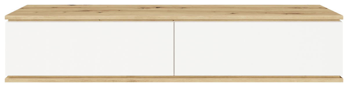 LOWBOARD  188/37/42 cm  hängend  - Weiß/Eiche Artisan, KONVENTIONELL, Holzwerkstoff (188/37/42cm) - Xora
