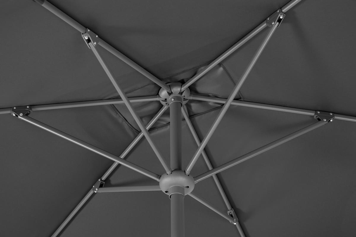 SLUNEČNÍK 150/250/270 cm - antracitová, Basics, kov/textil (150/250/270cm)