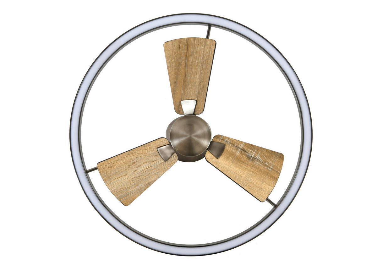 TAKFLÄKT Cessna 36 W  - valnötsfärgad/mässingsfärgad, Basics, metall/trämaterial (70/34.5/70cm)