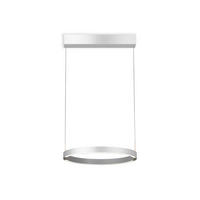 LED-HÄNGELEUCHTE Float 40/140 cm   - Alufarben, Design, Metall (40/140cm) - BOPP