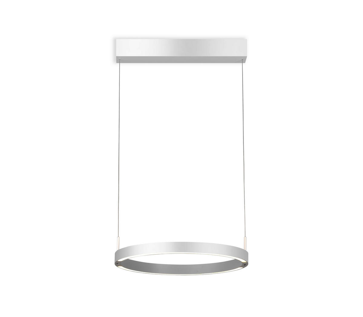 LED-HÄNGELEUCHTE Float 40/140 cm   - Alufarben, Design, Metall (40/140cm) - BOPP