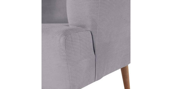 SESSEL Cord Grau    - Buchefarben/Grau, Design, Holz/Textil (85/71/80cm) - Hom`in