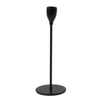 SVIETNIK NA DLHÉ SVIEČKY  kov - čierna, Basics, kov (8/22,5cm) - Ambia Home