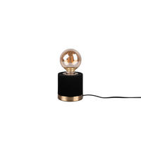 STONA LAMPA - zlatna/crna, Osnovno, metal/tekstil (11/11cm)