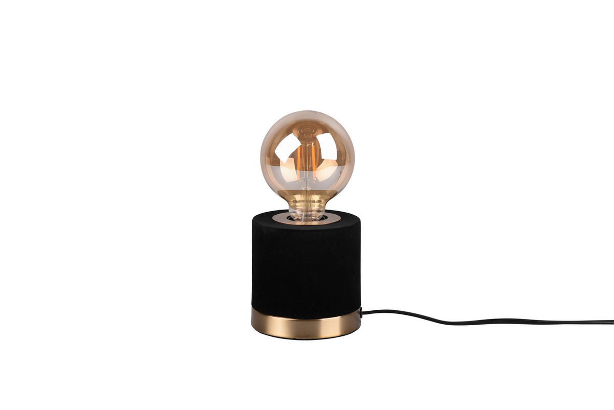 STONA LAMPA - zlatna/crna, Osnovno, metal/tekstil (11/11cm)