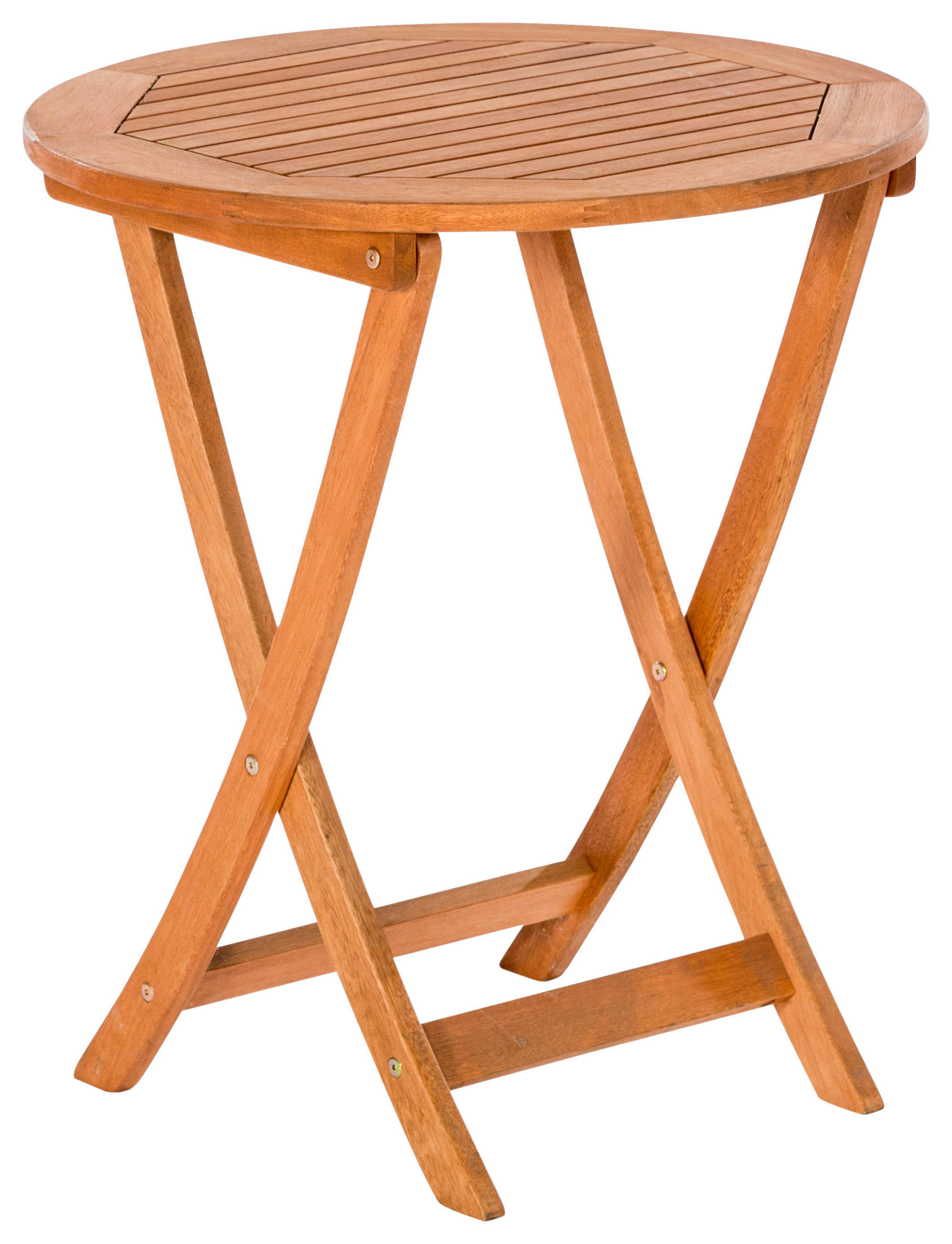 GARTENKLAPPTISCH 65/75/65 cm Holz Naturfarben rund  - Naturfarben, KONVENTIONELL, Holz (65/75/65cm) - Gardenson