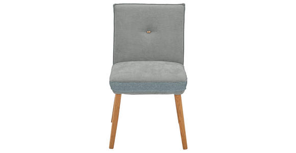 STUHL  in Webstoff, Mikrofaser Holz, Textil  - Eichefarben/Dunkelgrau, Design, Holz/Textil (49/86/67cm) - Linea Natura