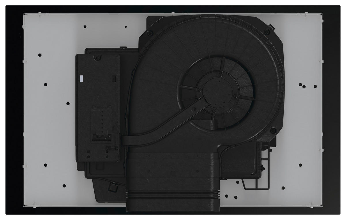 KOCHFELD-DUNSTABZUG-KOMBI HEH8443BSCWF  - Schwarz, Basics, Glas/Metall (83/23,3/52cm) - Hisense