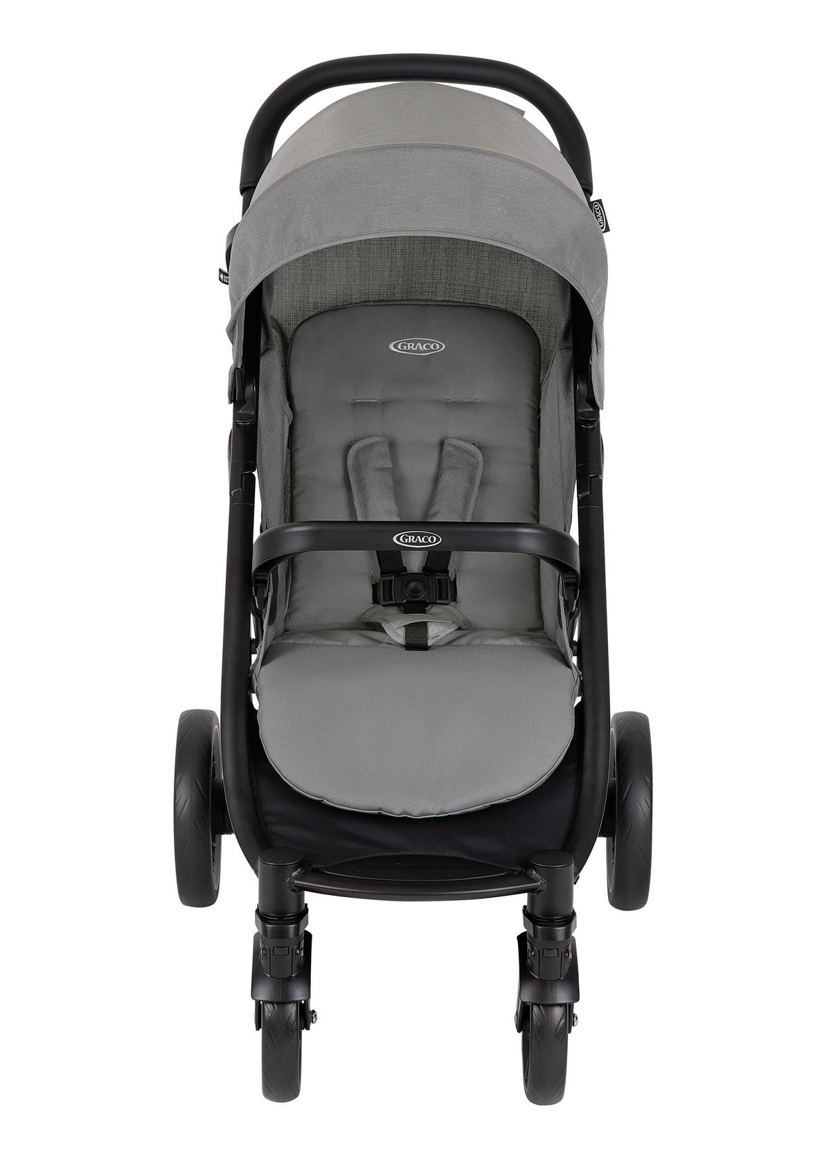 BUGGY EEZEFOLD  - Schwarz/Grau, Basics, Textil/Metall (60/104/94cm) - Graco