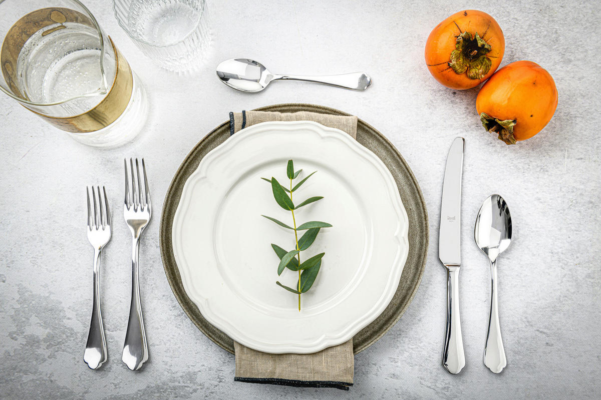 BESTECK-SET 24-teilig   - Edelstahlfarben, Basics, Metall (1.740kg)