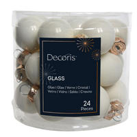 CHRISTBAUMKUGEL-SET 2,50 cm 24-teilig  - KONVENTIONELL, Glas (2,50cm)