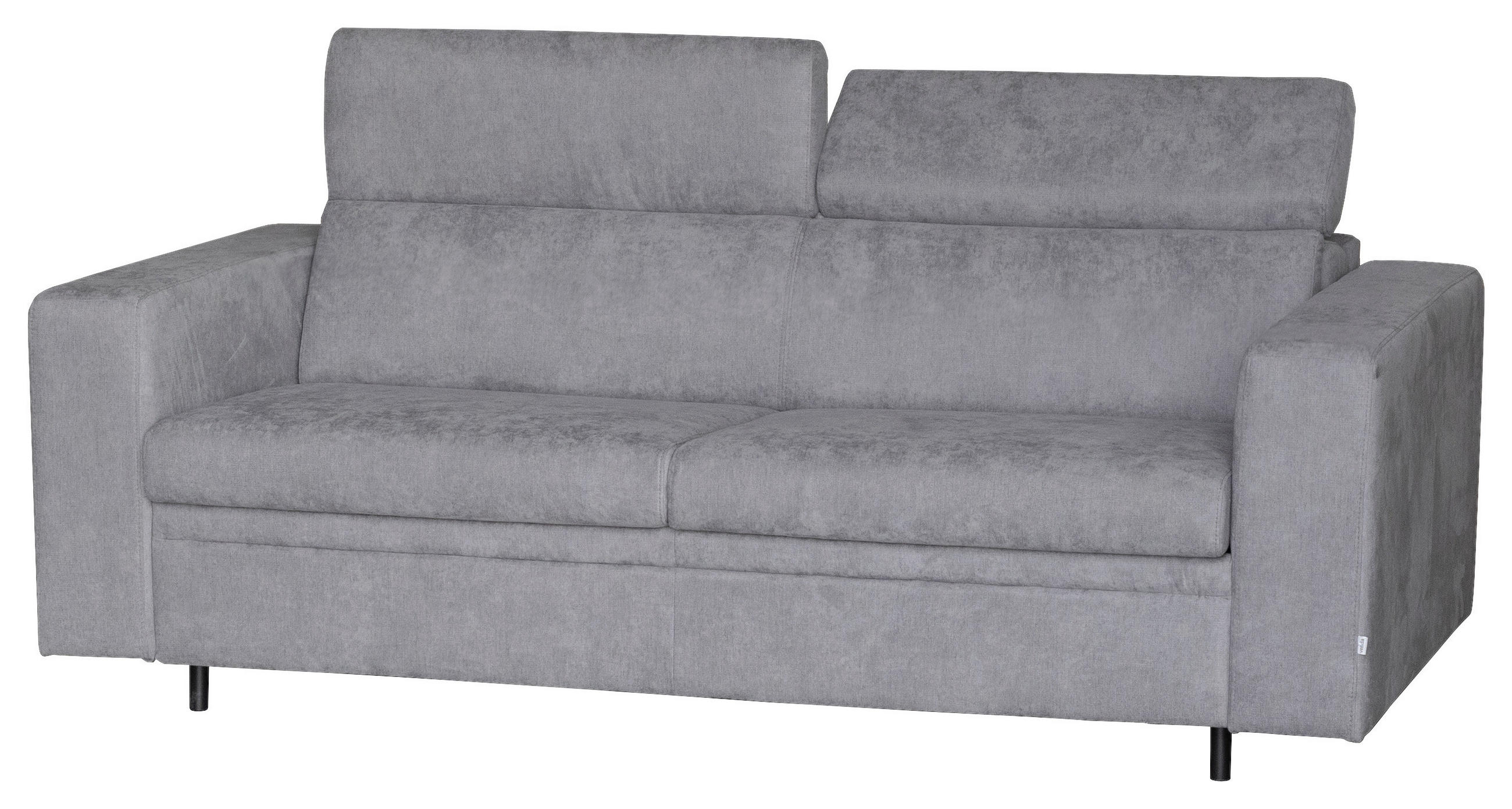KANAPÉÁGY szürke  - fekete/szürke, Konventionell, műanyag/textil (206/82-100/101cm) - Venda