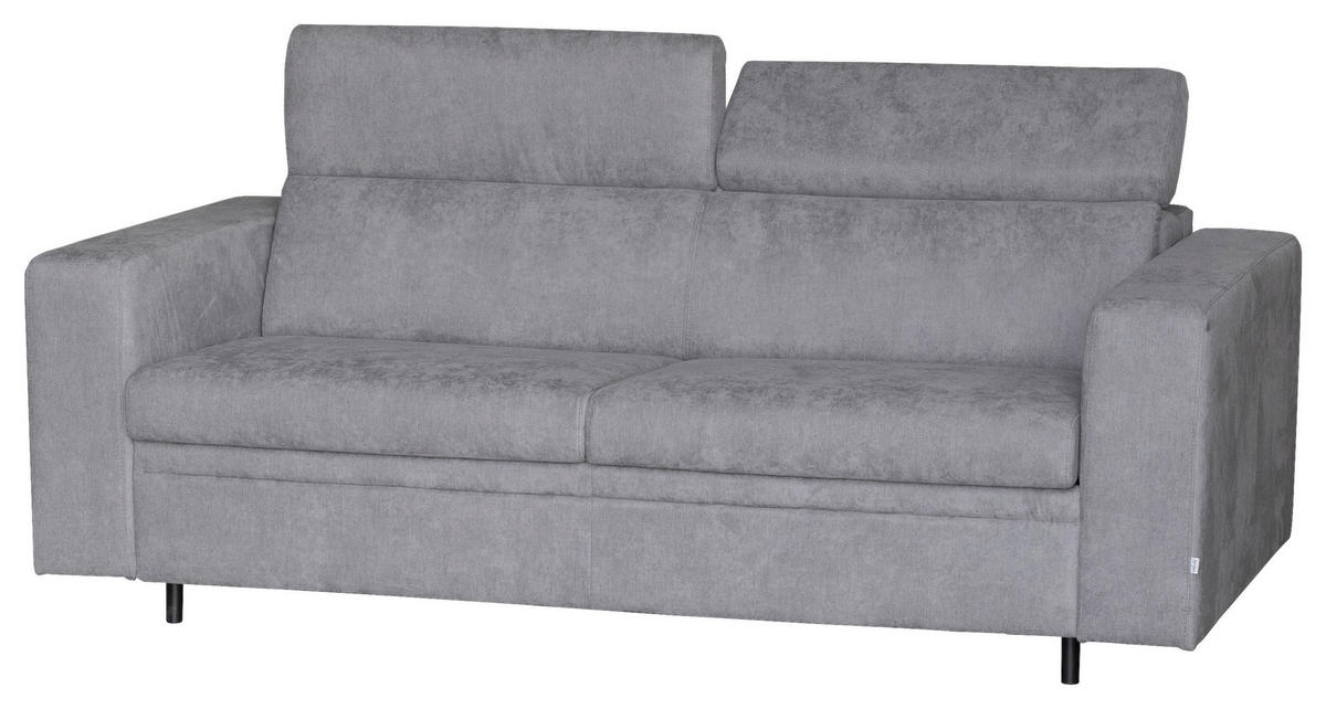 KANAPÉÁGY szürke  - fekete/szürke, Konventionell, műanyag/textil (206/82-100/101cm) - Venda