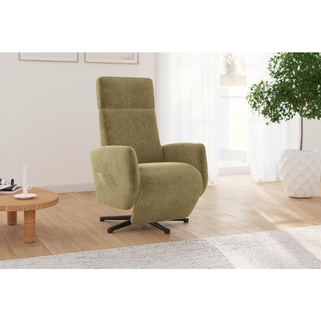 Sit & More RELAXAČNÉ KRESLO, textil, olivovozelená