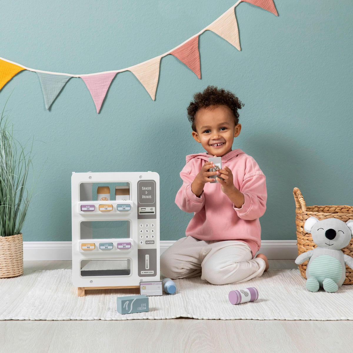 KAUFLADEN CORNUS  - Naturfarben/Weiß, Basics, Holz (26/18/38cm) - MUSTERKIND