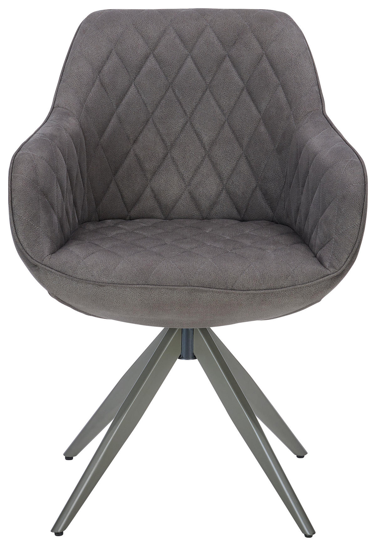 ARMLEHNSTUHL  in Eisen Webstoff  - Dunkelgrau, MODERN, Textil/Metall (59/84/59cm) - Livetastic