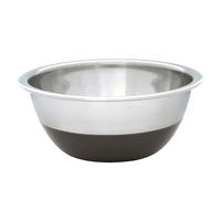 SCHÜSSEL 2900 ml  - Edelstahlfarben/Schwarz, Basics, Kunststoff/Metall (24/24/10cm) - moHA!