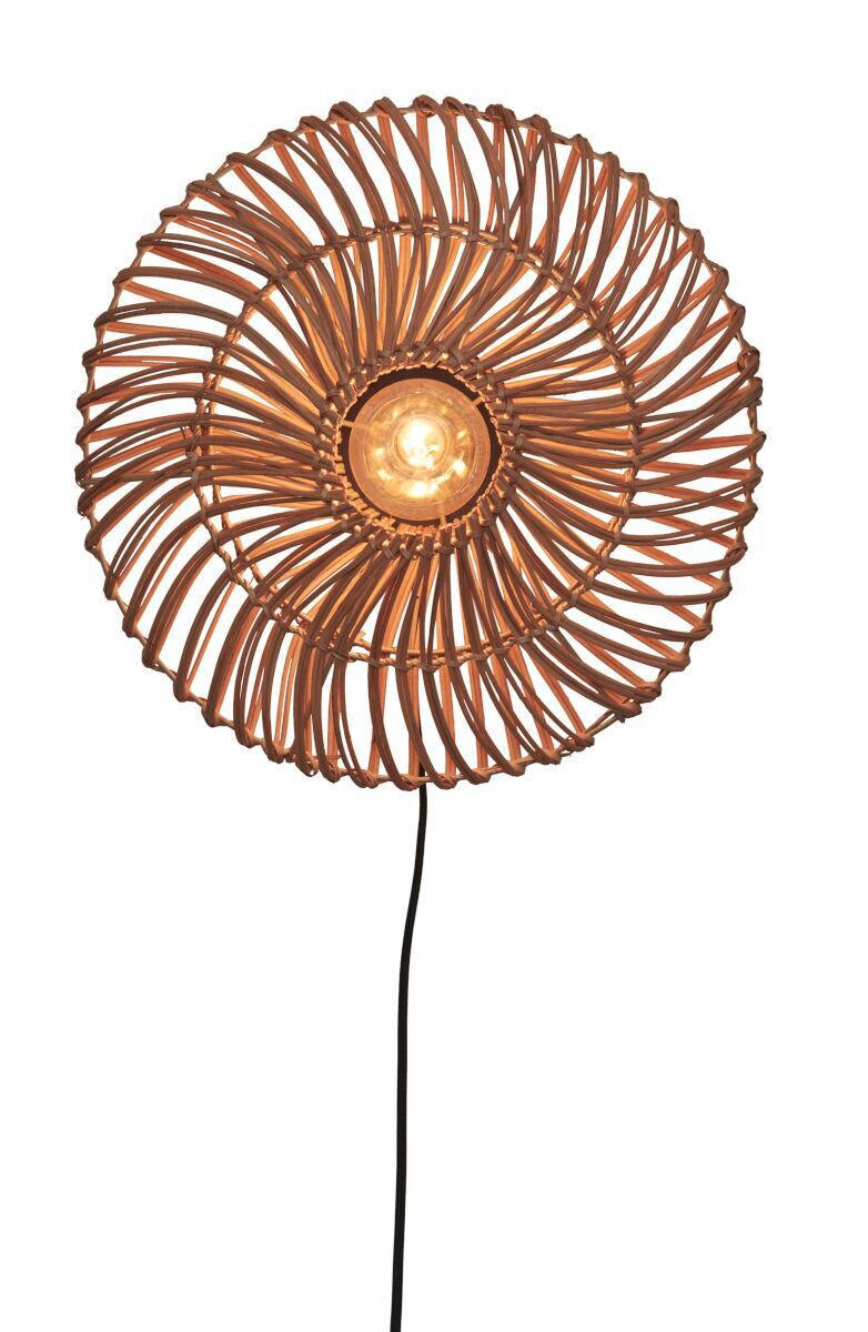 VÄGGLAMPA GOOD&MOJO  40/12 cm   - naturfärgad, Trend, naturmaterial (40/12cm) - Good & Mojo