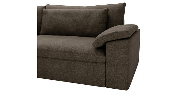 ECKSOFA  in Webstoff Braun  198/306 cm  - Schwarz/Braun, MODERN, Kunststoff/Textil (198/306cm) - Carryhome