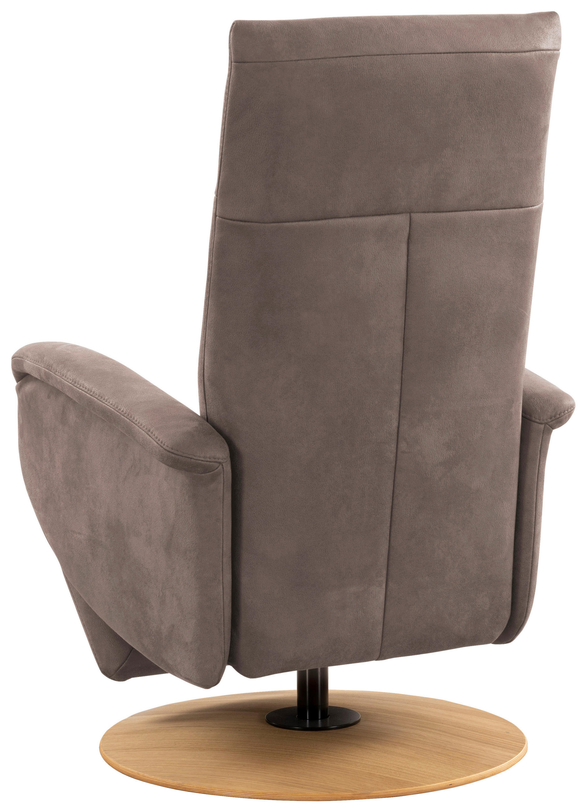 DREHSTUHL Mikrofaser Graubraun  - Eichefarben/Graubraun, KONVENTIONELL, Holz/Textil (75/112/82cm) - Sit & More