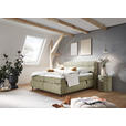 BOXSPRINGBETT 200/200 cm  in Hellgrün  - Schwarz/Hellgrün, KONVENTIONELL, Textil/Metall (200/200cm) - Dieter Knoll