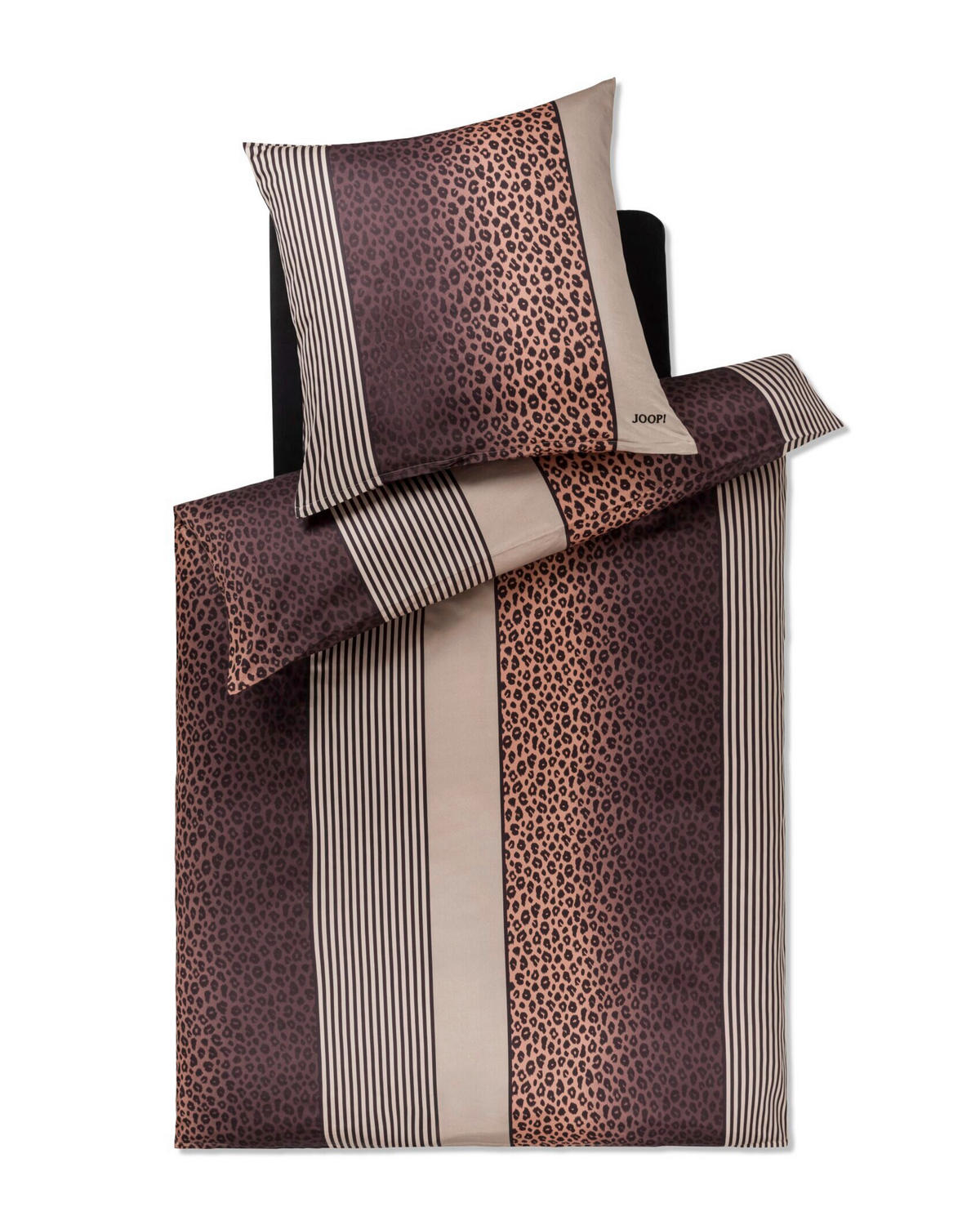 BETTWÄSCHE 2-teilig JOOP! LEO Jersey 155/220 cm  - Taupe, Basics, Textil (155/220cm) - Joop!