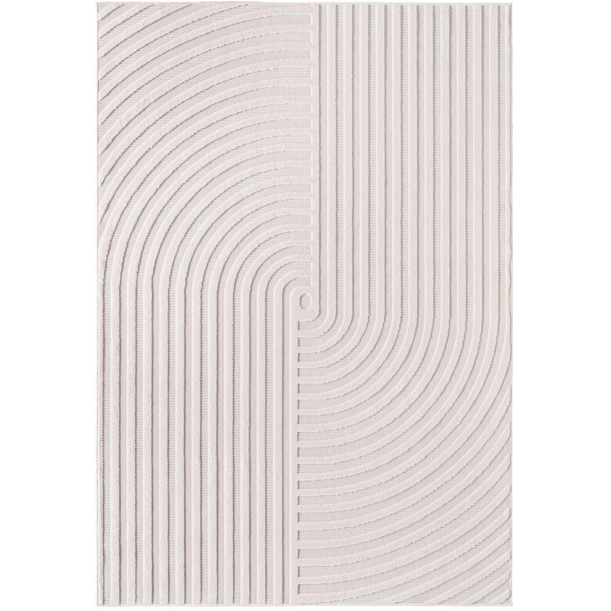 FLACHWEBETEPPICH 120/170 cm Doha Creme  - Creme, Basics, Textil (120/170cm)