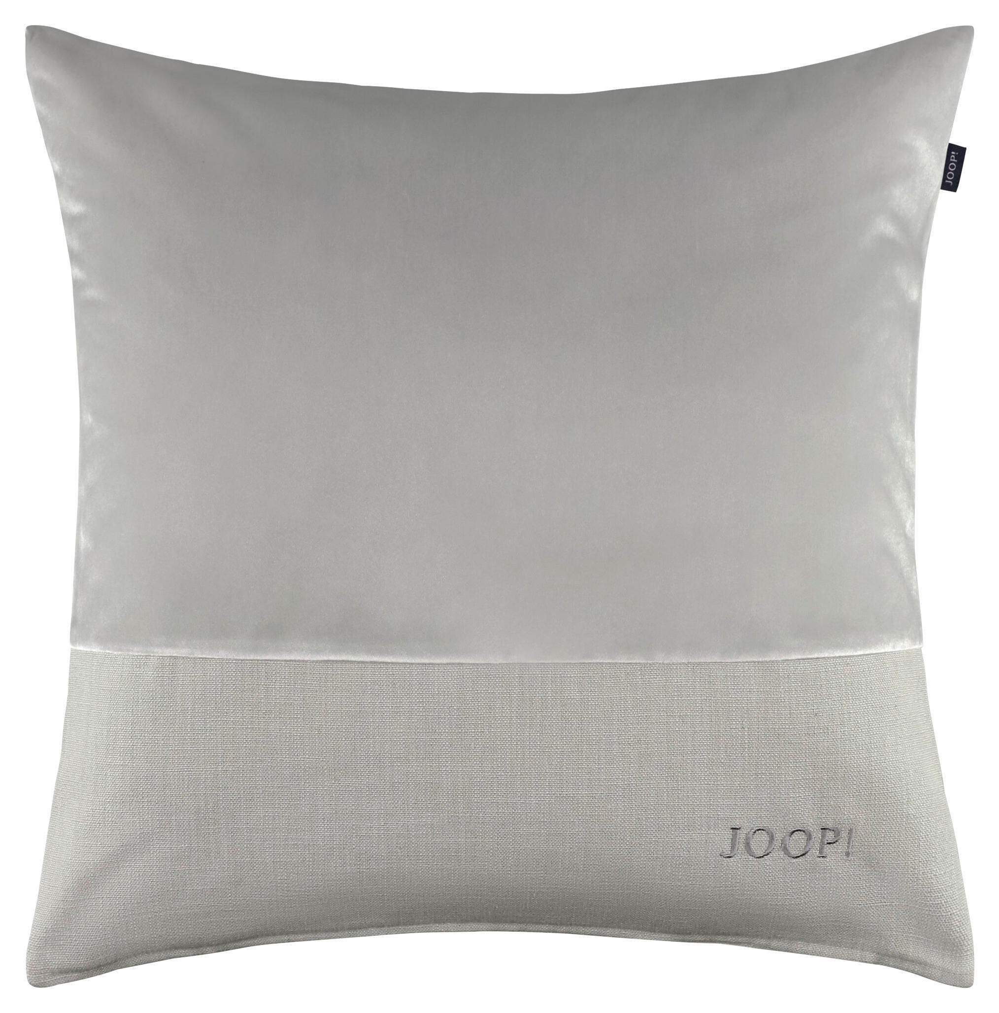 KISSENHÜLLE J!Split silber 50/50 cm  - Silberfarben/Hellgrau, Design, Textil (50/50cm) - Joop!