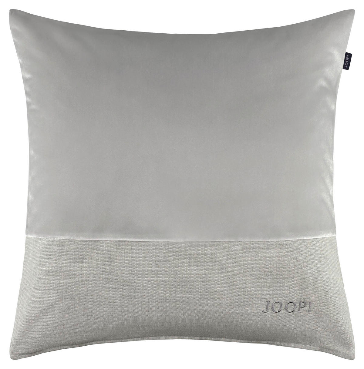KISSENHÜLLE J!Split silber 50/50 cm  - Silberfarben/Hellgrau, Design, Textil (50/50cm) - Joop!