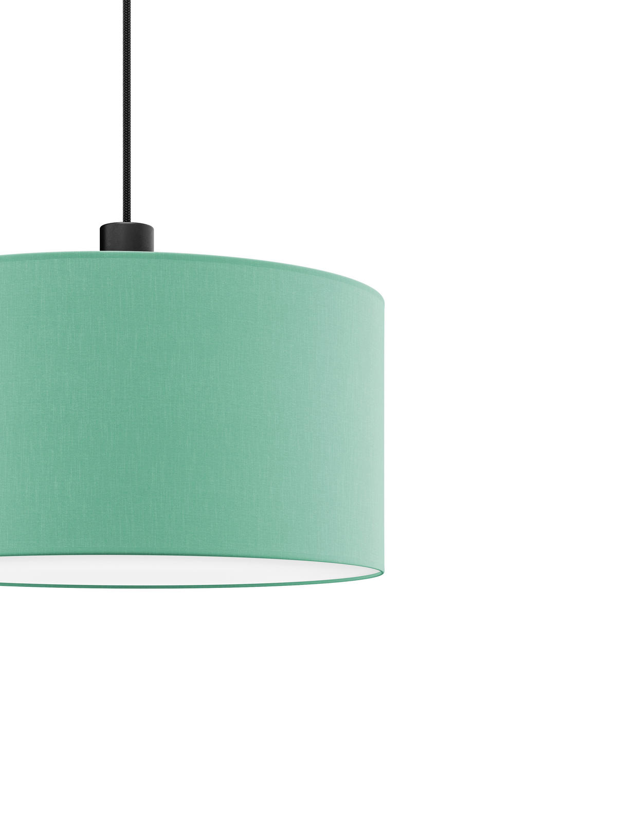 FÜGGŐLÁMPA 50/130 cm  - zöld, Basics, műanyag/textil (50/130cm)