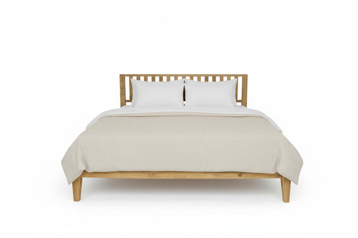 BETT 180/200 cm,  in Eichefarben,  - Eichefarben, Basics, Holz (180/200cm) - Chameo