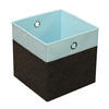 FALTBOX - Anthrazit/Hellblau, Design, Karton/Textil (32/32/32cm) - Carryhome