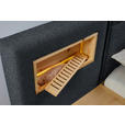 BETT 180/200 cm  in Zirbelkieferfarben, Dunkelgrau  - Dunkelgrau/Zirbelkieferfarben, Natur, Holz/Textil (180/200cm) - Valnatura