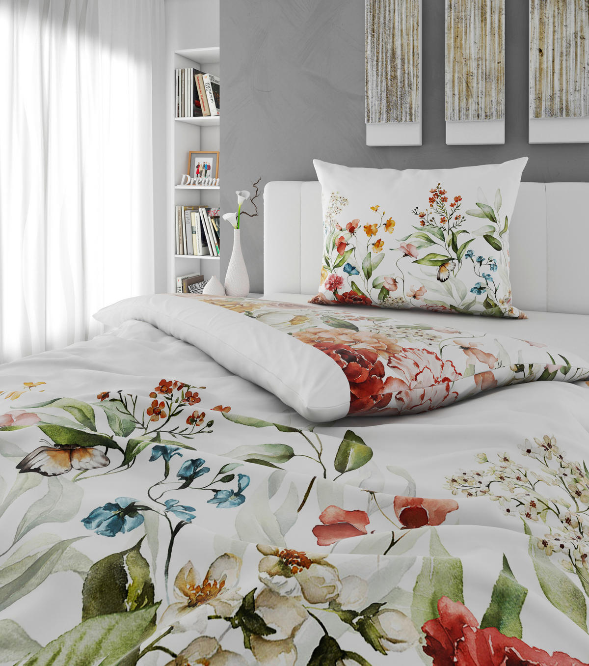 POSTELJINA S DVA LICA 140/200 cm  CAMELLIA  - bijela, Basics, tekstil (140/200cm) - Esposa