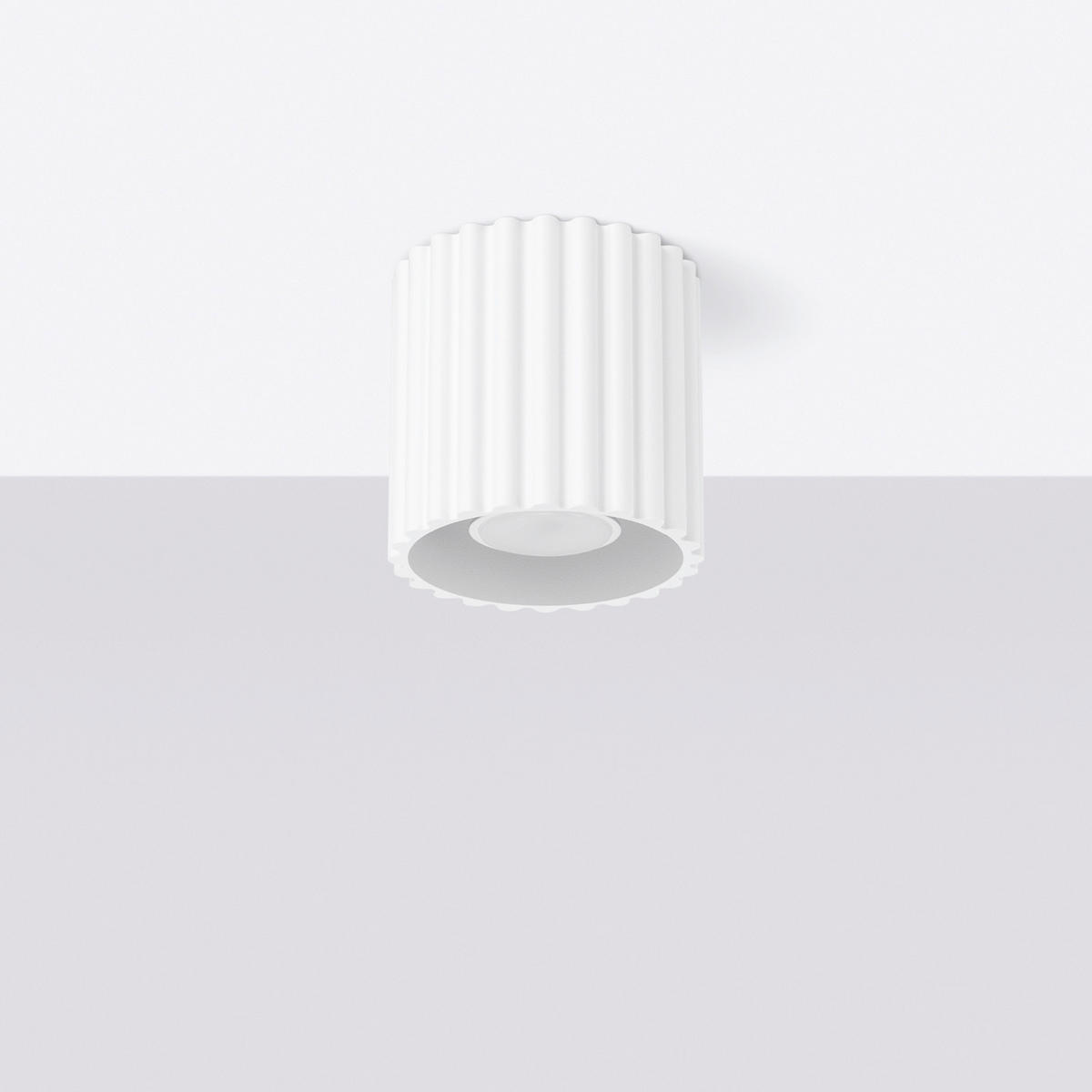 DECKENLEUCHTE Aura 10/10/10 cm   - Weiß, KONVENTIONELL, Metall (10/10/10cm)