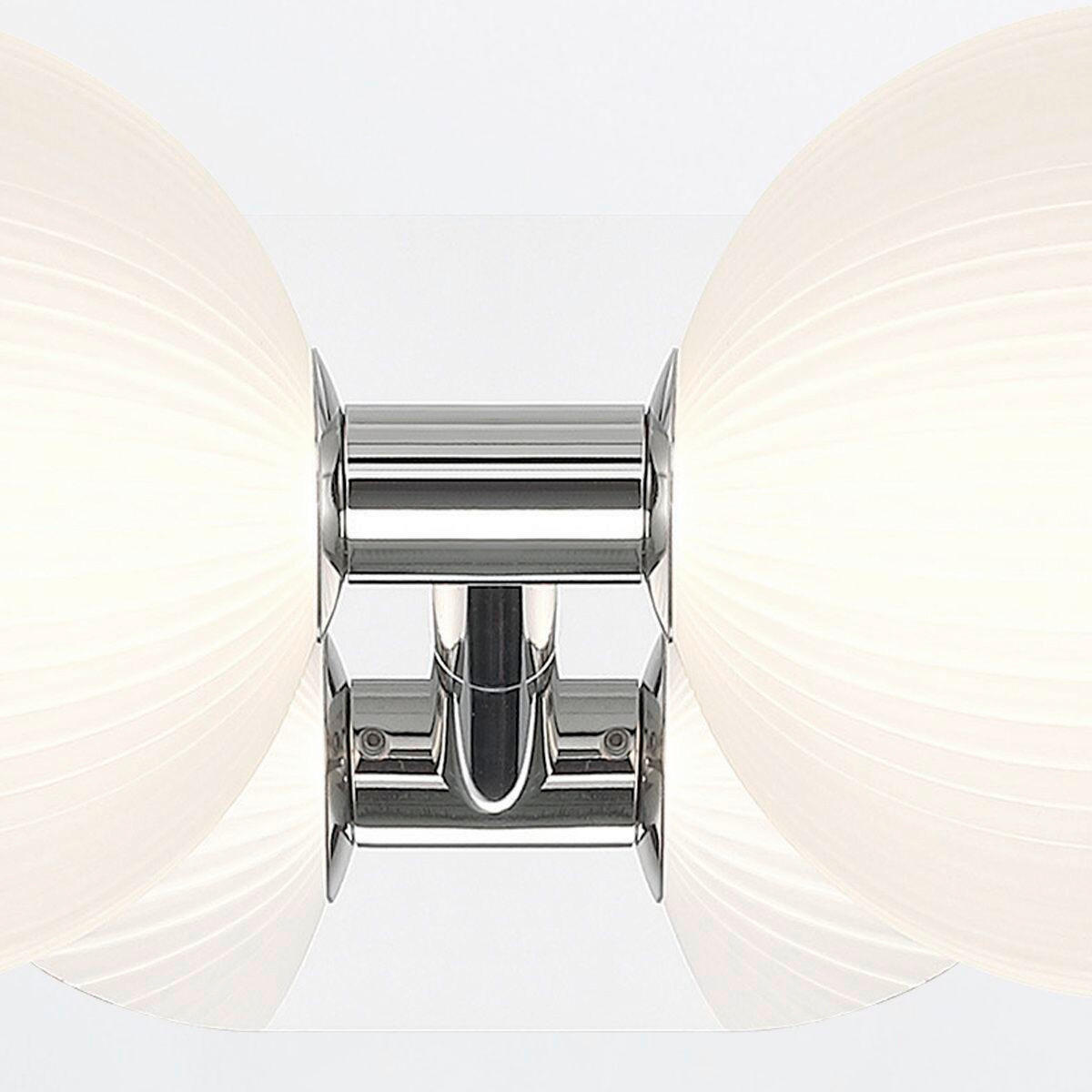 LED-WANDLEUCHTE - Chromfarben, Konventionell, Glas/Metall (15,1/39/20,3cm) - Elstead Lighting