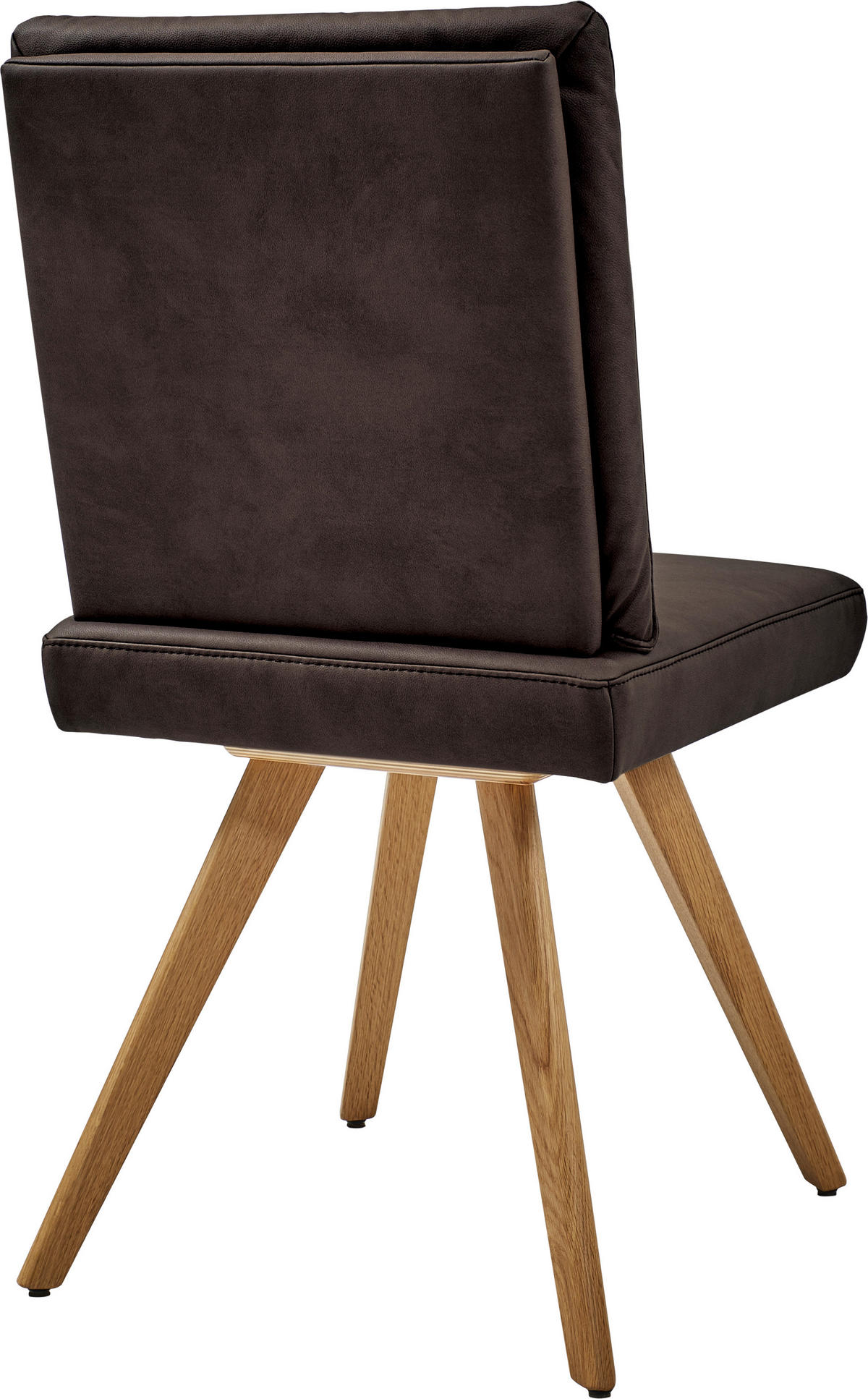 STUHL  in Mikrofaser Textil, Holzwerkstoff  - Eichefarben/Dunkelbraun, Design, Holzwerkstoff/Textil (46/94/58cm) - Dieter Knoll