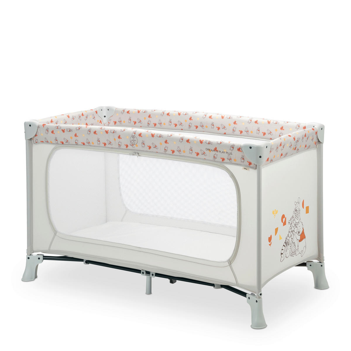 REISEBETT Dream N Play Plus Beige, Multicolor  - Beige/Multicolor, Basics, Kunststoff/Textil (65/76/125cm) - Hauck