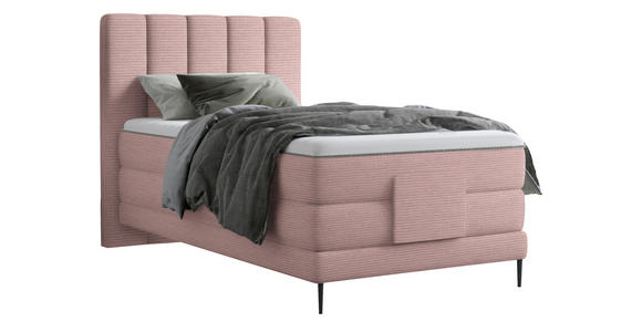 BOXSPRINGBETT 100/200 cm  in Mauve  - Mauve/Schwarz, Natur, Textil/Metall (100/200cm) - Esposa