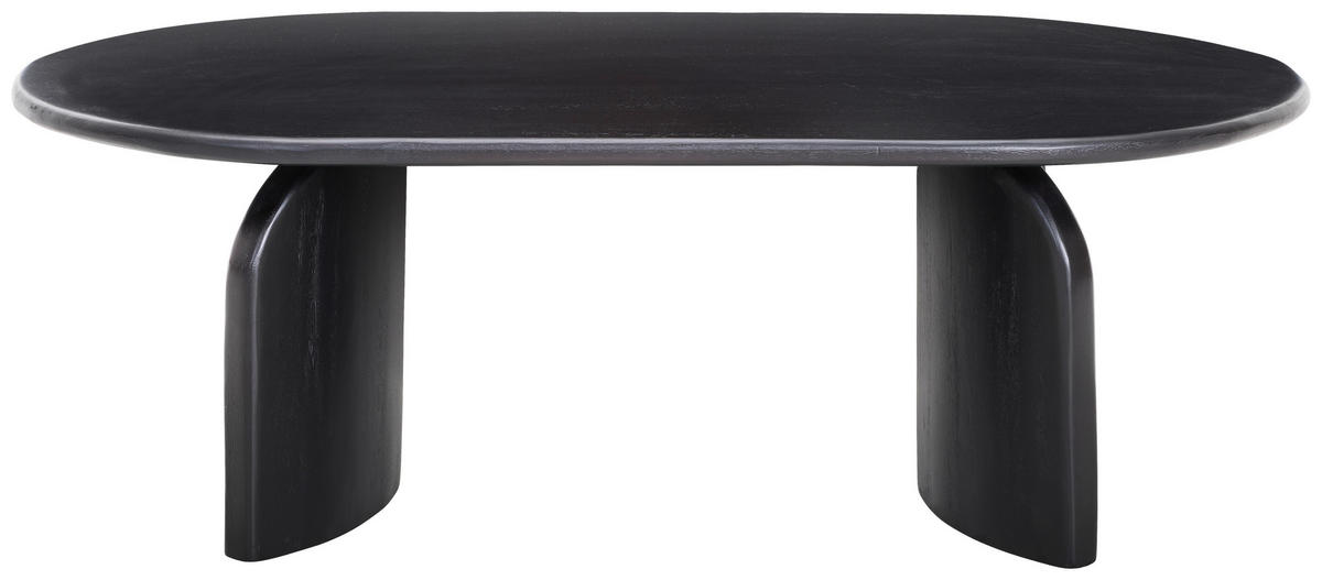 COUCHTISCH Mangoholz massiv oval Dunkelbraun  - Dunkelbraun/Walnussfarben, Design, Holz (120/65/40cm) - Livetastic