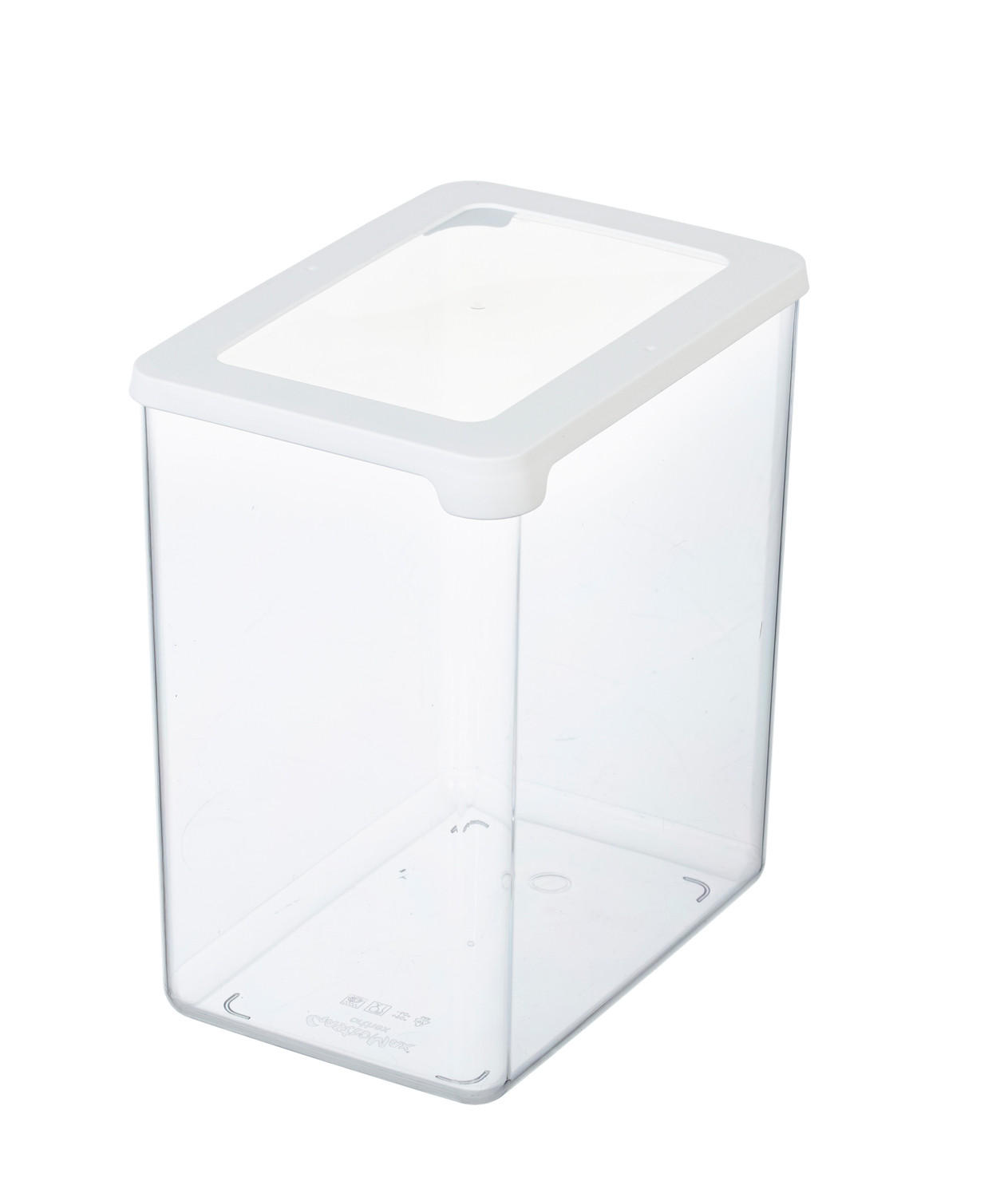 MATLÅDA 3,5 l  - vit/transparent, Basics, plast (12,5/18/20cm) - Gastromax by Orthex