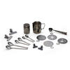 KAFFEESET 23-teilig  - Schwarz, Design, Metall (10,5cm) - Echtwerk