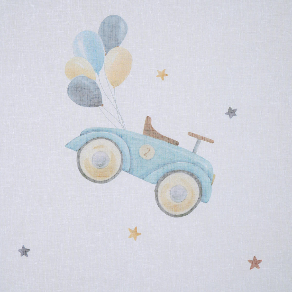 KINDERVORHANG transparent  140/245 cm  - Blau/Beige, KONVENTIONELL, Textil (140/245cm) - Ben'n'jen